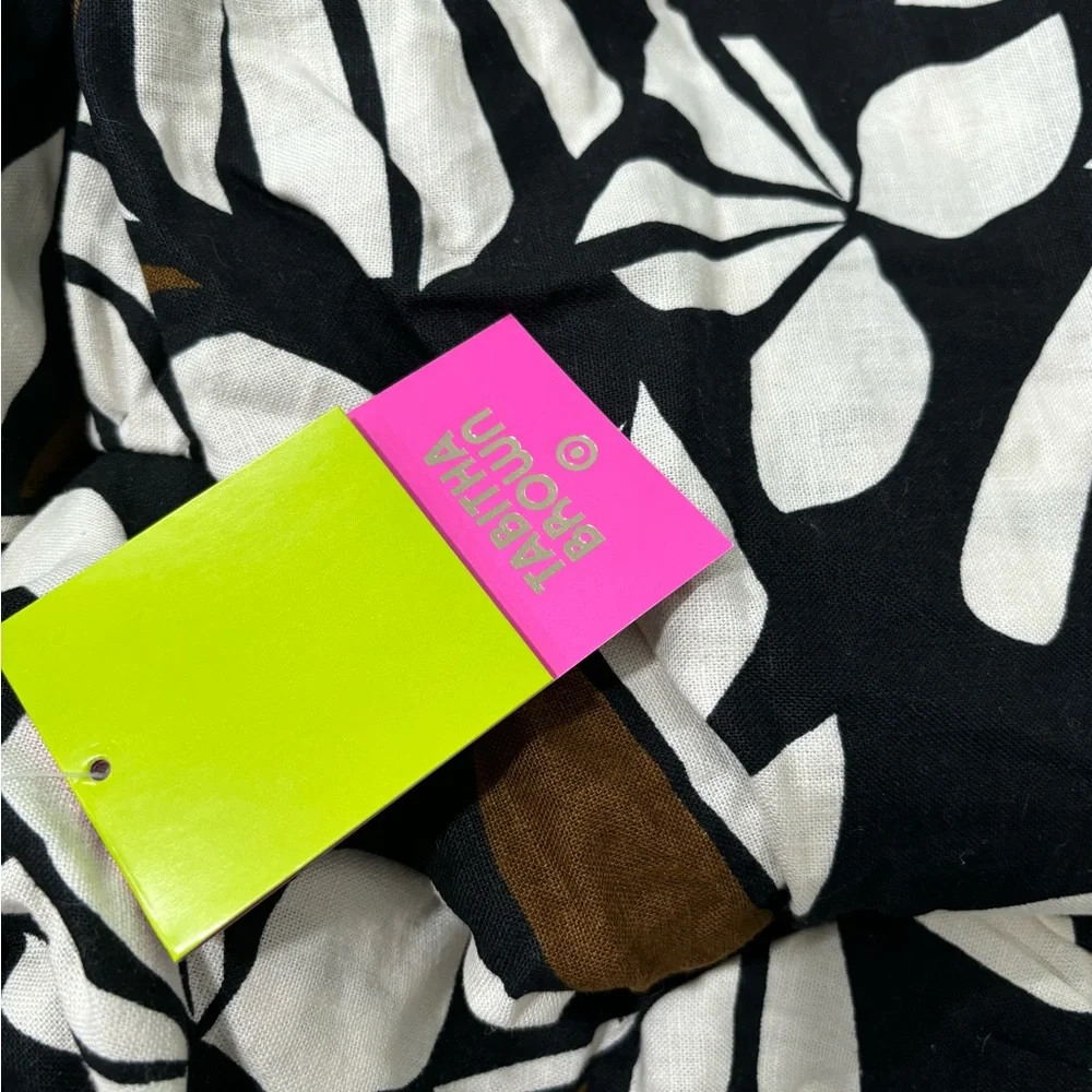 Tabitha Brown for Target Neutral Palm print maxi dress size L - Picture 7 of 13